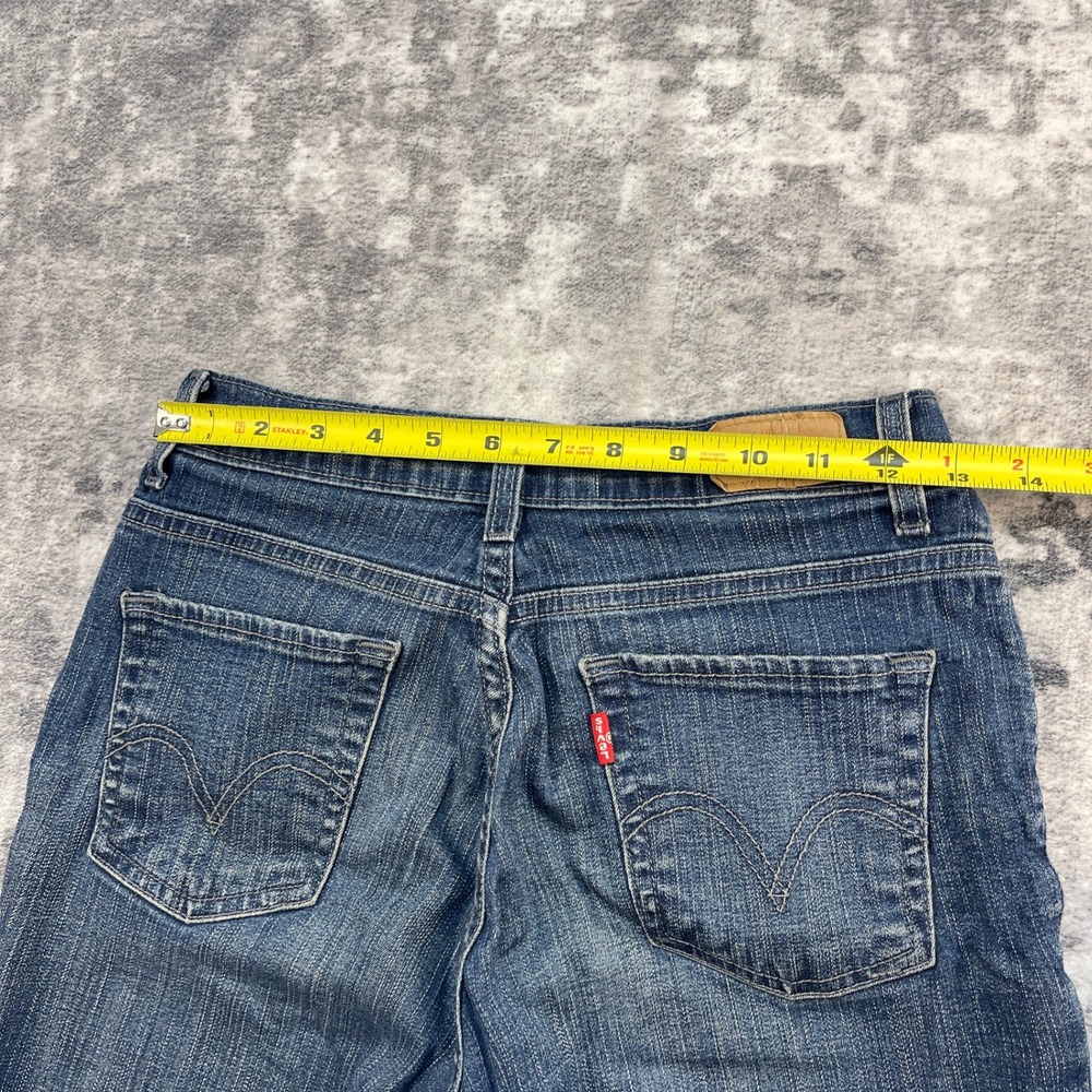 Levi's 512 Perfectly Slimming Bootcut Jeans Women Size 4M Blue Denim Stretch - Picture 5 of 13